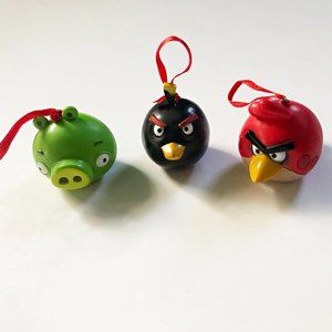 NEW Angry Birds Christmas Tree Ornaments Trio